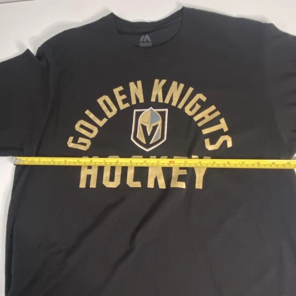 Men’s Vegas Golden Knights black T Shirt Majestic size L - Picture 6 of 7